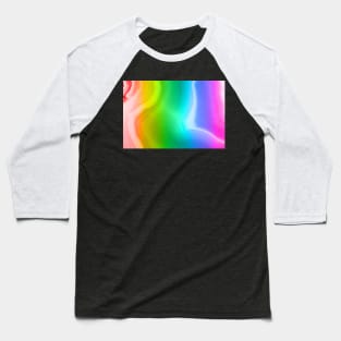 Rainbow colors agate slice mineral Baseball T-Shirt